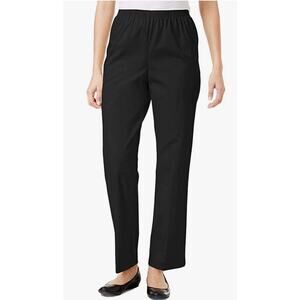 Elastic Waist Cotton Twill Pants- Size 8